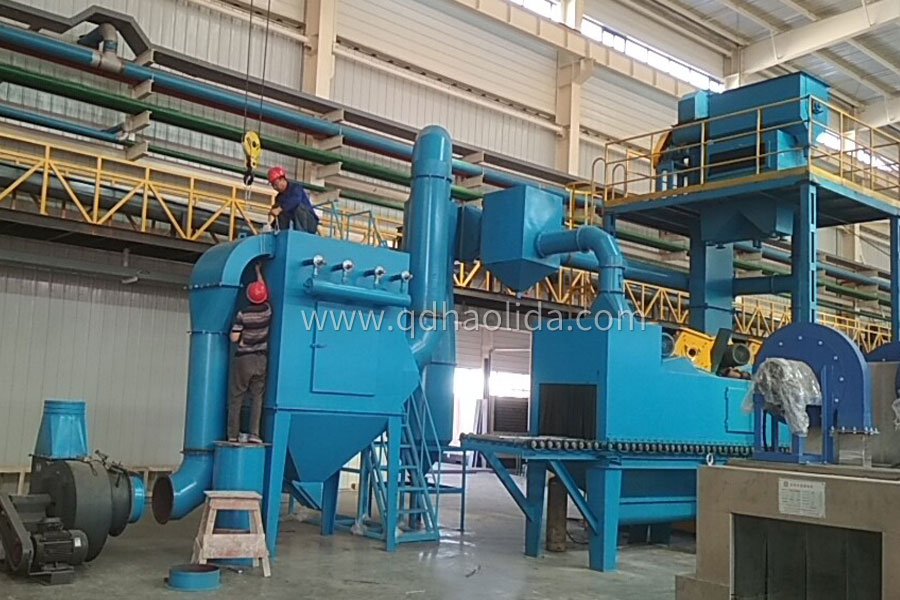 ZJ18系列鋁合金輪轂輥道通過(guò)式拋丸清理機(jī)